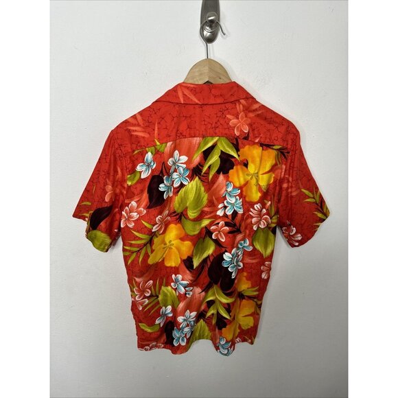 Vintage Mens Sears Hawaii Hawaiian Aloha Shirt 60s  Floral Disco Tiki Men S - Picture 5 of 5